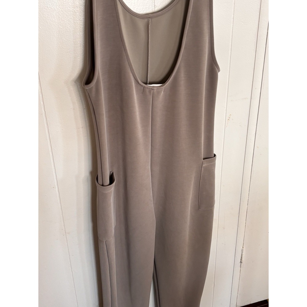 Spiritual Gangster Women's XS Klum Jumpsuit‎ Sleeveless One Piece Taupe Stretch - Picture 7 of 7